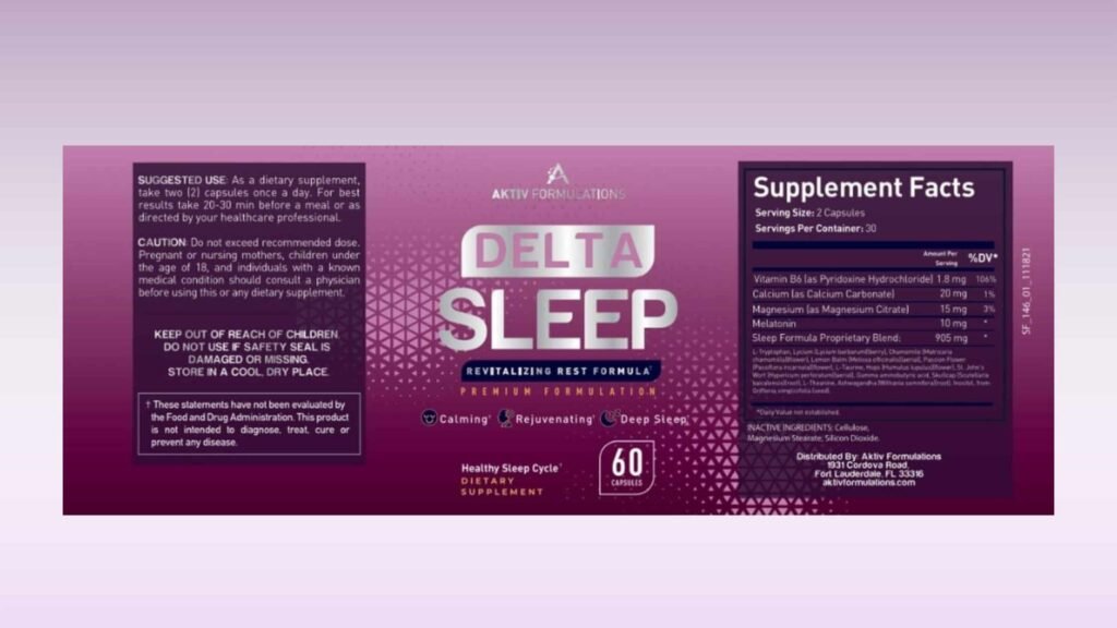 Delta Sleep Dosage